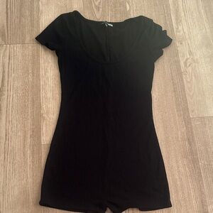 Fashion nova Black Short Sleeve Bodysuit